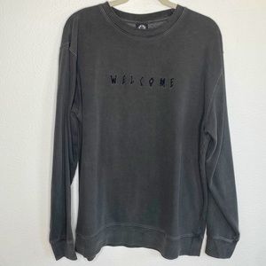 Welcome Skateboards sweatshirt Unisex Mens L Streetwear crewneck pullover